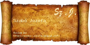 Szabó Jozefa névjegykártya